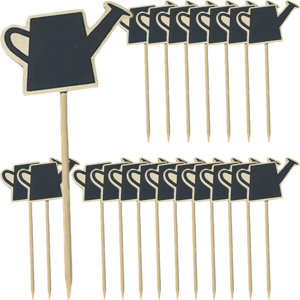 

20Pcs Toothpick Chalkboard Signs Small Blackboard Labels For Food Buffet Decor