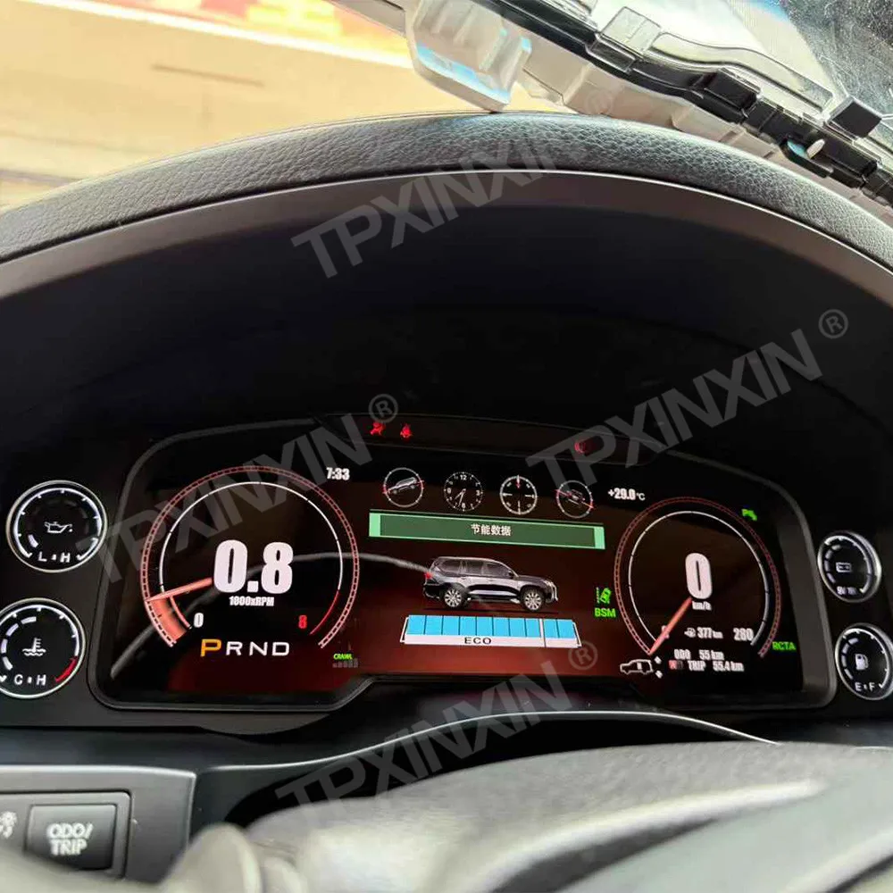 

Автомобильный спидометр, приборная панель, виртуальный кабин для LEXUS LX LX570 2016-2021, автоматический прибор, одометр, цифровой кластерный счетчик, головное устройство