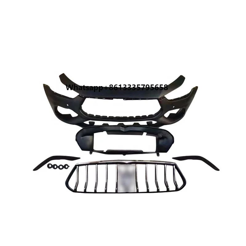 

Best Selling Items Automotive Old to New Car Bumpers for Maserati Ghibli 2014-2019 Upgrade GTS Style Front Bumper Grille