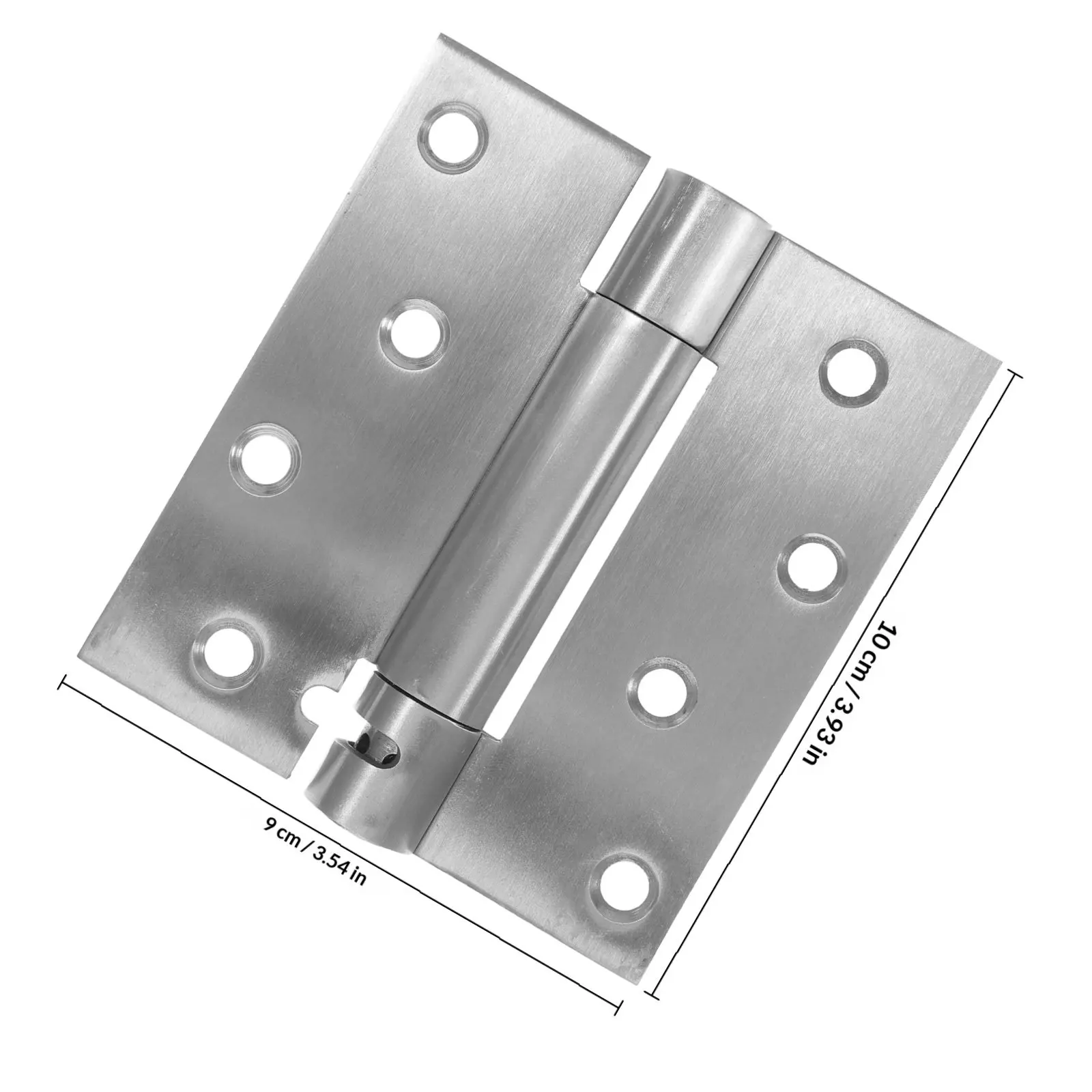 2Pcs Automatic Stainless Steel Door Hinges Self Closing Heavy Duty Spring Loaded Silent Adjustable Door Hinges