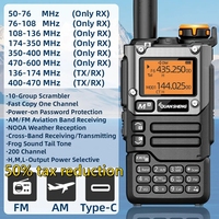 Quansheng UV-K6 Walkie Talkie 5W UV-K58 UV-K5(8) Two Way Radio 50-600MHz Full Band Receiving Type C Charge Air Band DTMF NOAA