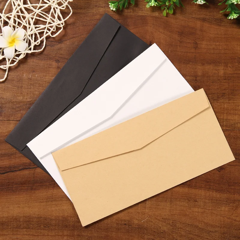 50pcs/pack C6 Retro Hemp Texture Western Envelopes for Wedding Party Invitation Greeting Cards Gift Envelopes Customized