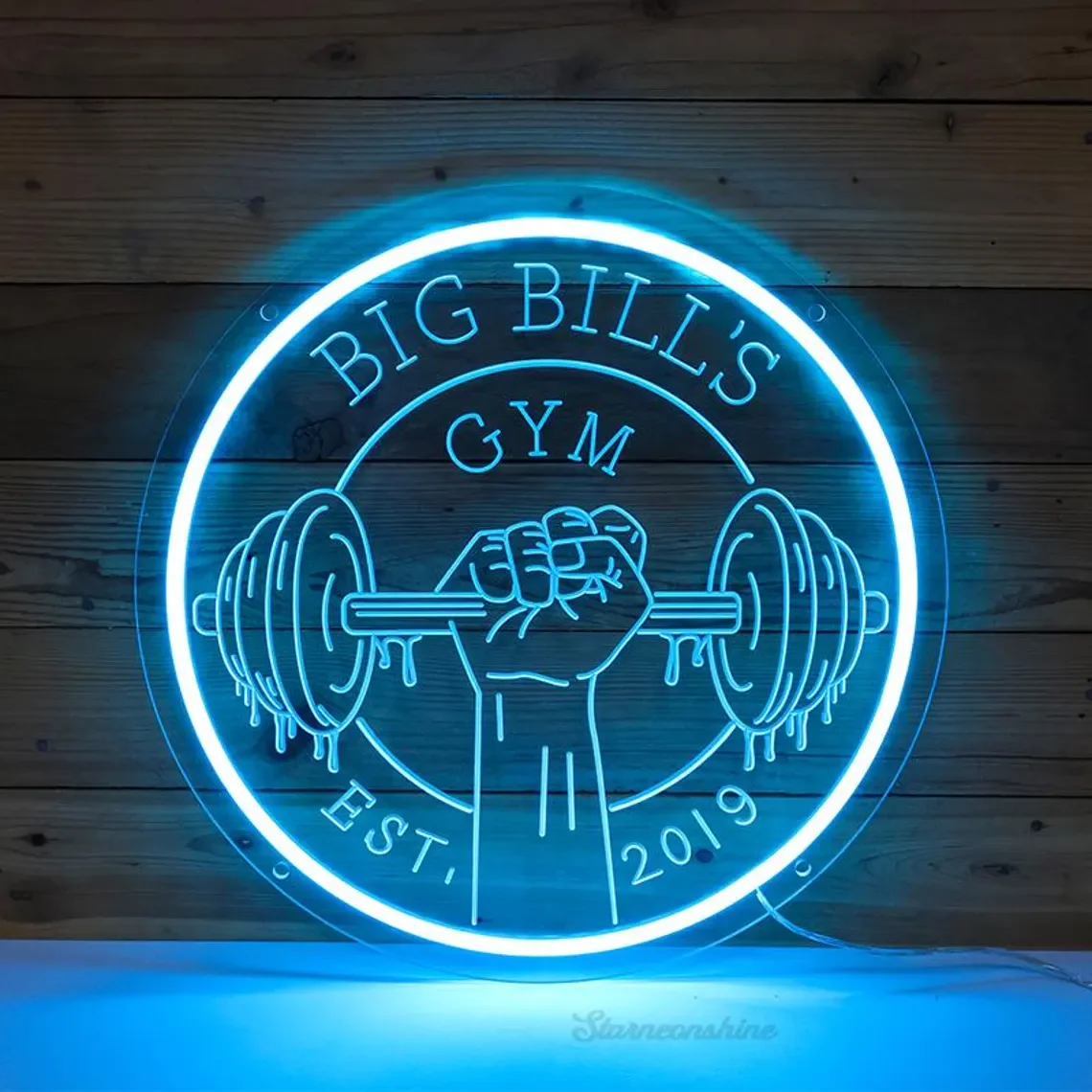 

Custom Gym Neon Sign Personalized Gym Business Shop Logo Sign Personalized Home Gym Fitness Club Wall Art Decor Cross Fit Sign