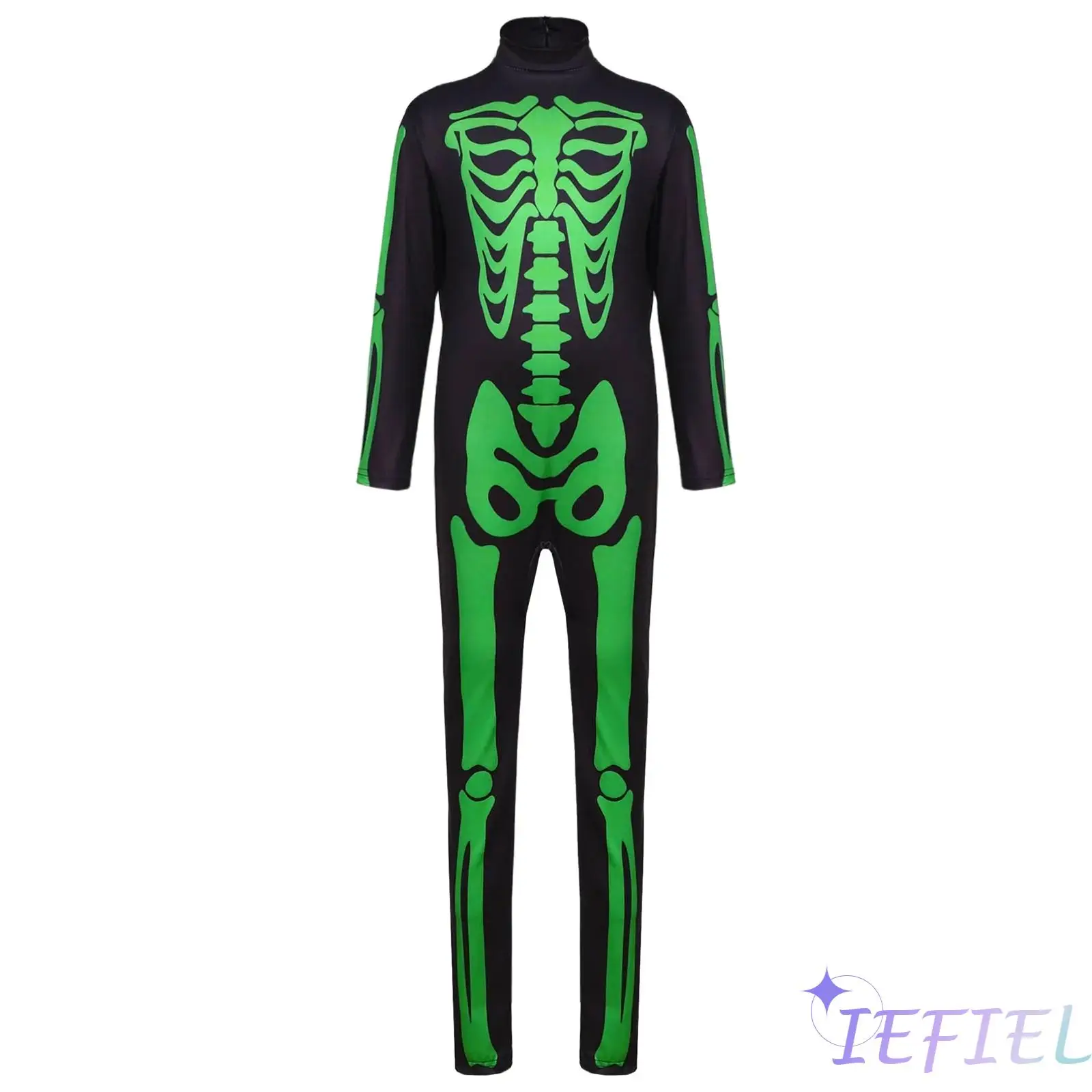 

Kids Boys Halloween Skeleton Jumpsuit with Realistic Bone Design And Comfort Fit for Cosplay Events And Carnival Celebrations