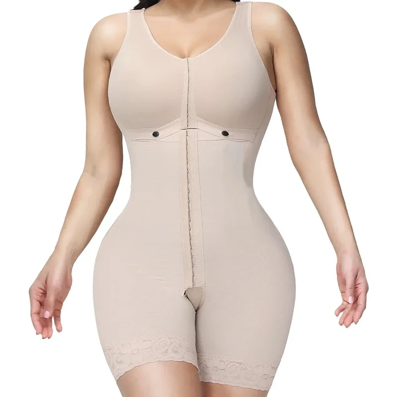 

Body Shaper Fajas Bodysuit Corset Top Bustier Original Colombian Girdles Postpartum Slimming Shapewear Women Underwear
