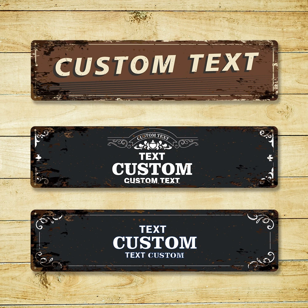 1 customized guide sign UV antioxidant protective layer Support customization of text patterns and logos To metal craft products