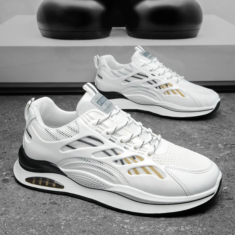 

Men's Sneakers Breathable Mesh Casual Sport Shoes Fashion Lightweight Athletic Running Shoes Outdoor Anti-Slip Men Walking Shoes