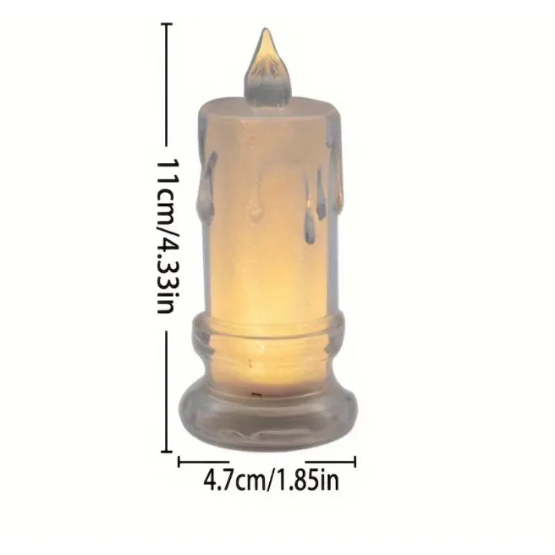 3 stuks LED-kaarslantaarns met batterij - Vlamloze kaarsen voor romantische bruiloften, Valentijnsdag, verjaardagen, familiediners en zijn