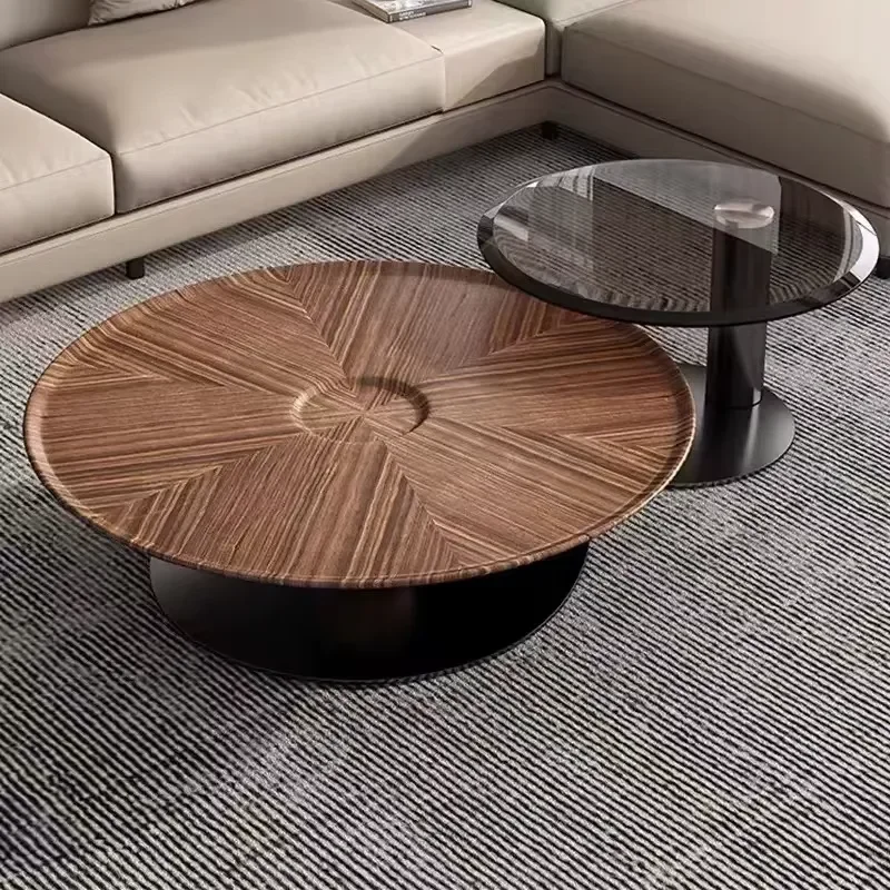 Durable Wooden Coffee Table with Stainless Steel Legs Domed Storage Space Modern Design for Living Room Available in Various