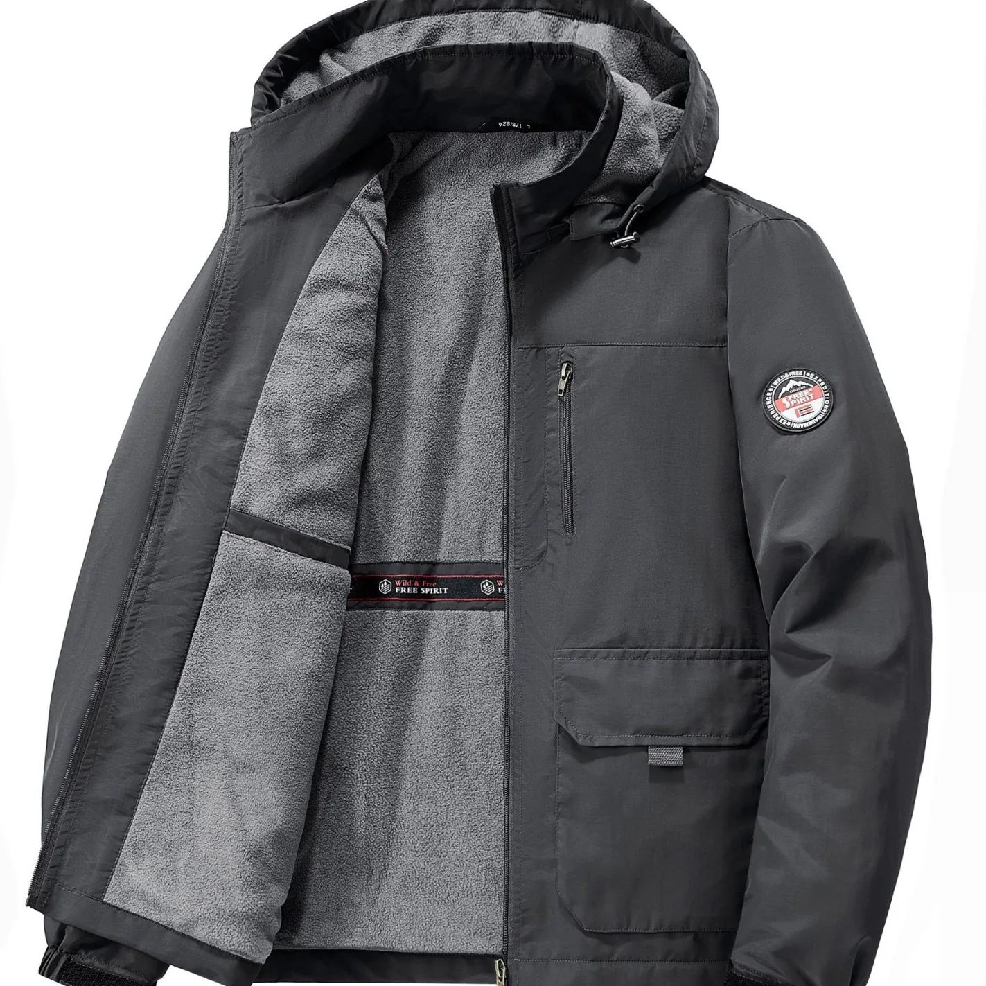 

Зимнее мужское повседневное пальто - Новый осенне-зимний стиль, большой размер, модный бренд, плотная и теплая ткань, корейский стиль, азиатский размер.