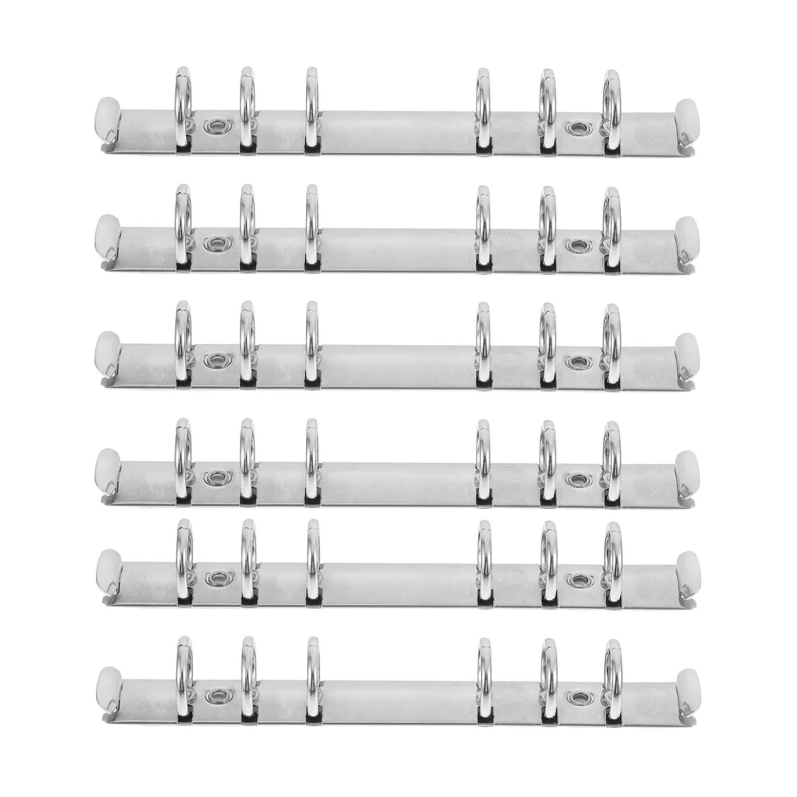

6Pcs DIY Binder Rings Premium Metal Loose Leaf Binders for Office Home School Stationery Binding Supplies Convenient Binder