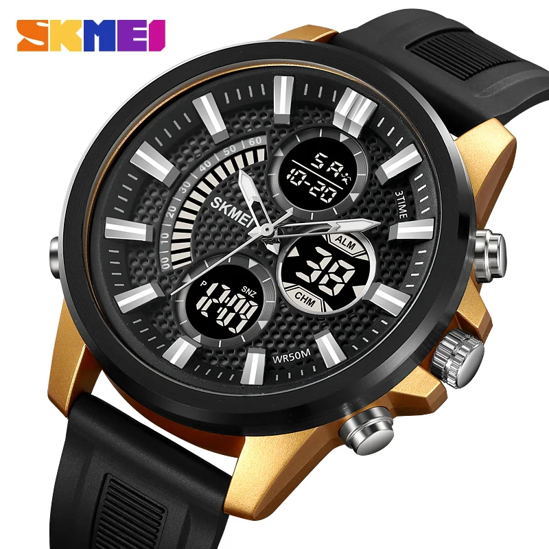 

SKMEI Men's Electronic Watch Original Genuine Three Kinds Of Time Stopwatch Timer Timer Alarm Clock 24-hour Countdown 2235