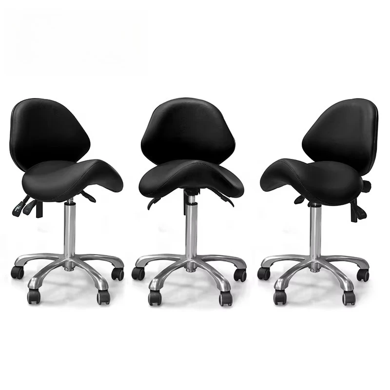 Special Design Dental Saddle Chair Swivel Hospital Doctor Furniture Seat Height Adjustment Black Clinic Professional Stool
