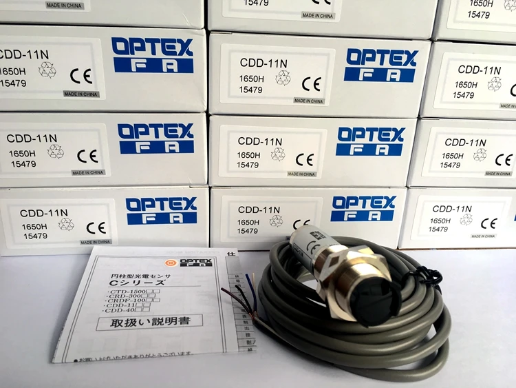 New Original OPTEX cylindrical pilot reflective photoelectric switch CDD-11N