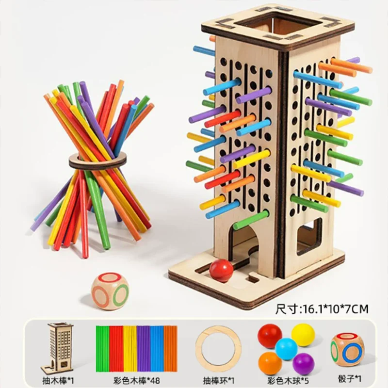 Draw Wooden Sticks Game Balance Puzzle Thinking Training Toy Desktop Parent-Child Couple Interaction Two Person Battle Game