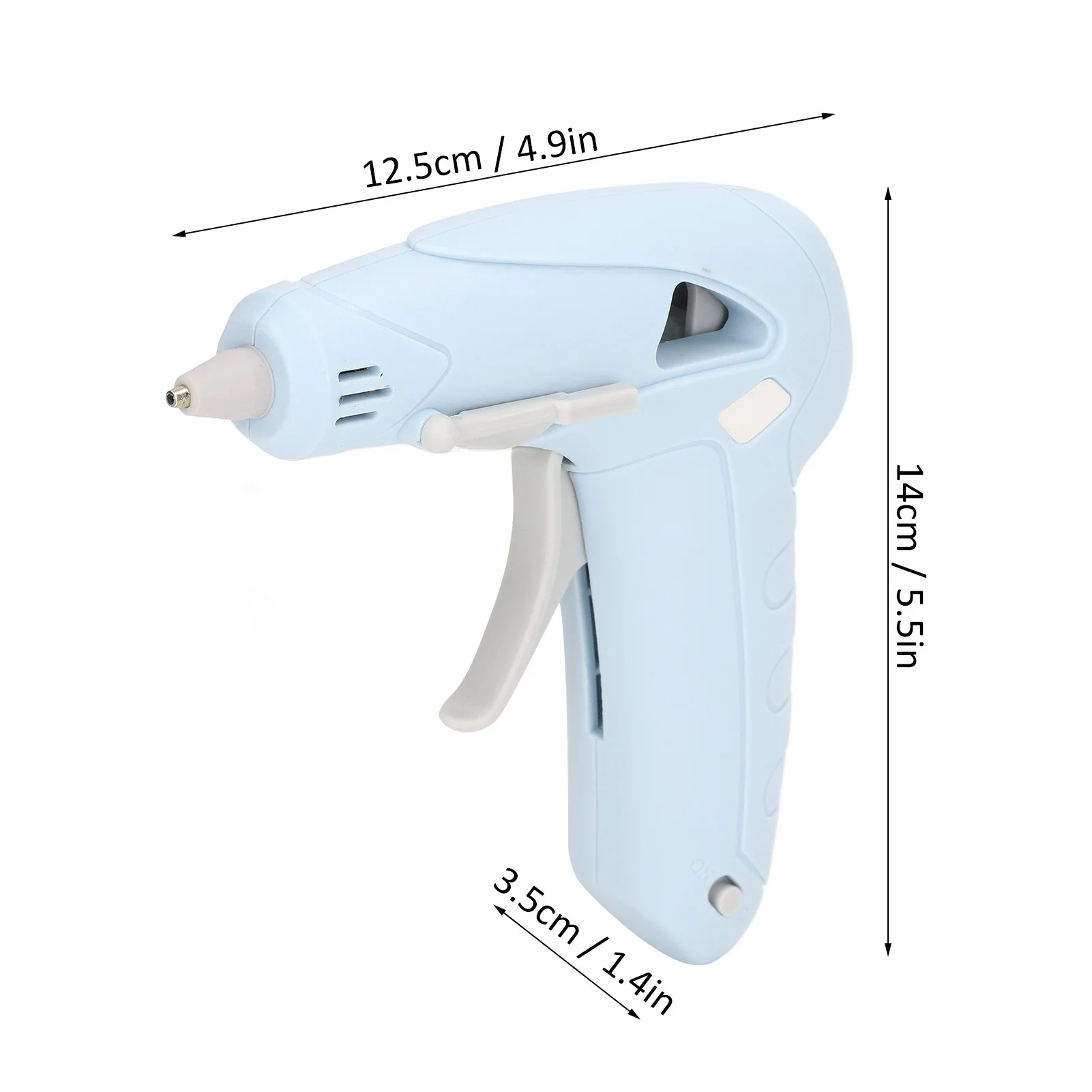 Cordless Hot Glue Gun Charging USB Manual 2200mAh Electric Glue Gun with Anti Scald Mouth for 7mm Glue Stick for Office