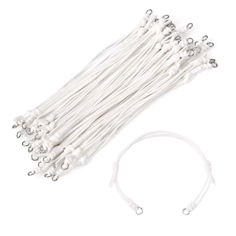 20Pcs 23.5cm Handmade Braided Bracelet Making Adjustable Waxed Polyester Cord Bracelet For DIY Jewelry Findings Gifts image 5