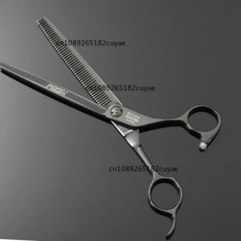 Prism 440C Stainless Steel Black Pet Shears Grooming Straight Scissor Set Cat Dog Grooming Scissors- 5 Pcs
