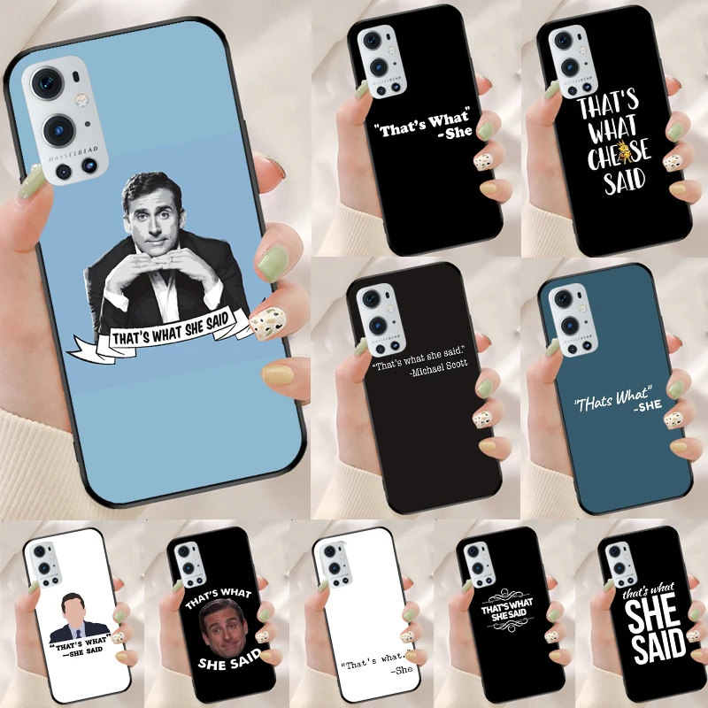 Michael Scott That’s What She Said For Realme 14 13 Pro Plus 10 11 12 GT 5 6 6T GT7 Pro C61 C55 C53 C51 C21Y C25S C75 C67 Case