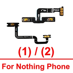 For NothingPhone One Two 1 2 A063 A065 Power Volume Button Flex Cable On OFF Power Volume Side Keys Flex Cable Parts