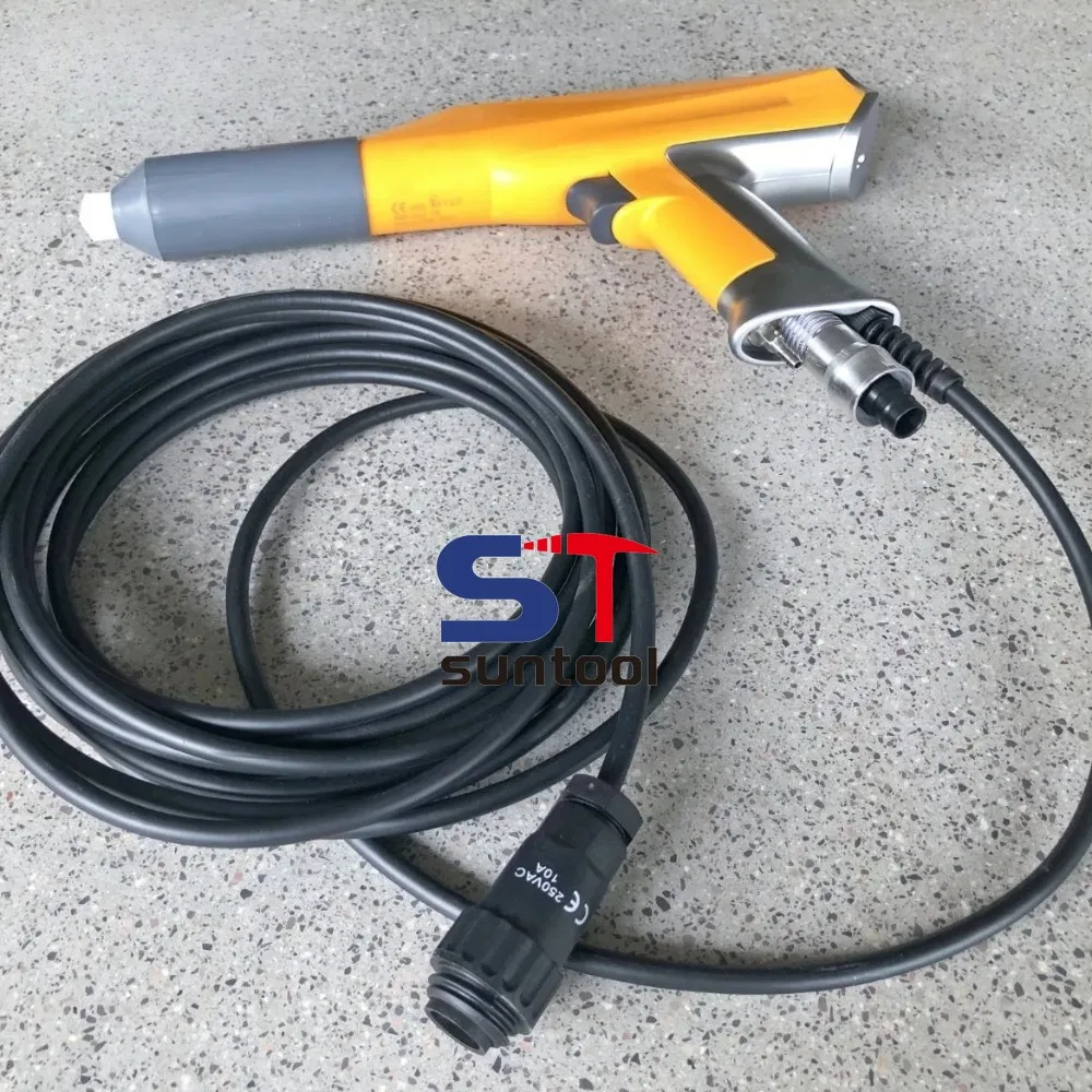1001577 Complete 6/12m Gun Cable Compatible with Opti GM02 Electrostatic Powder Spray Gun, Powder Coating Spare Parts