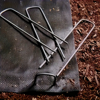 50/20pcs Thickness U-shaped Floor Nails, Anti-grass Cloth Ground Nails, Lawn Turf Fixing Garden Stake Nails