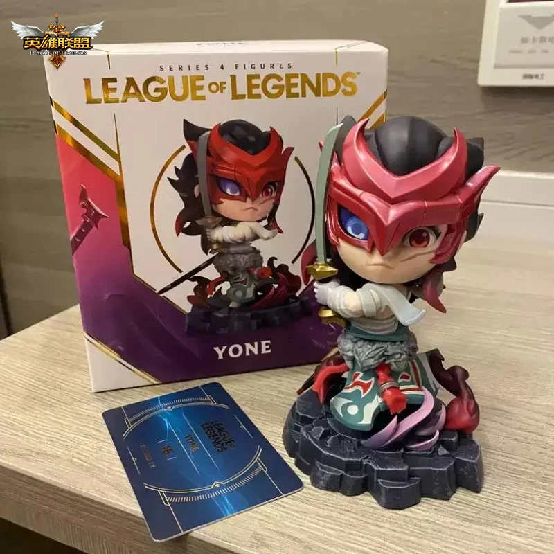 

League Of Legends Yone Cartoon Game Complete Anime Action Figures Model Collection Decoration Gift Kids Toys Doll Birthday Gifts