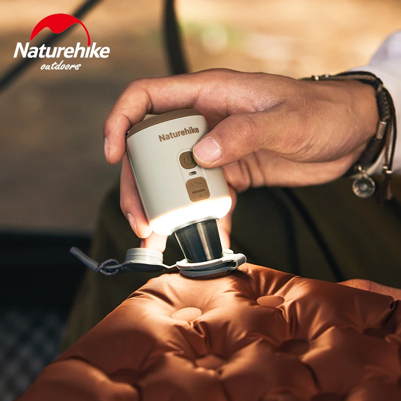 

Naturehike Multi-function Air Pump Mini Portable Fast Charge Hiking Light Outdoor Mat Pillow For Inflatable Travel Camping Pump