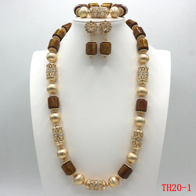 

Fantastic Nigerian Wedding White Beads Necklace Jewelry Set for Brides Artificial Coral Women Bridal Beads Jewelry Set