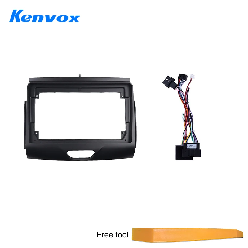 KENVOX 9 inch For Ford Ranger 2016 2019  Car Radio Fascias Android MP5 Stereo Player 2Din Head Unit Panel Frame