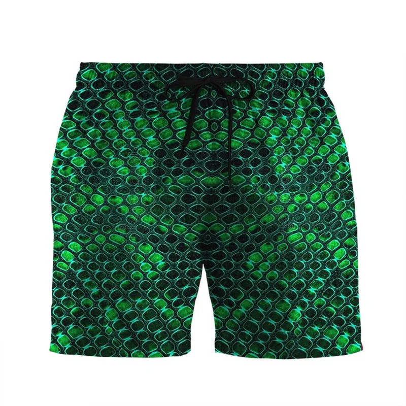 Animal 3d Print Skin Short Pants For Men Tiger Snake Zebra Graphic Summer Outdoor Cool Street Beach Shorts Sports Swim Trunks