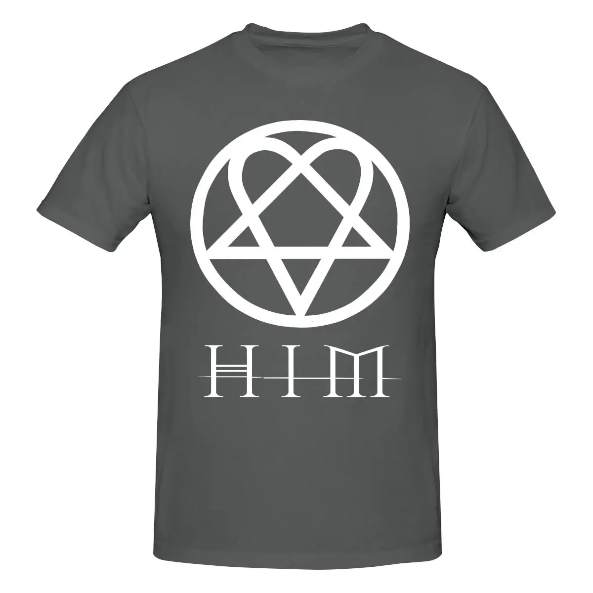 Funny Him Heartagram Pink Room Decor Outdoor Terrace Men's T-shirt Printed Tops are loose and slim fit Women's T-shirts