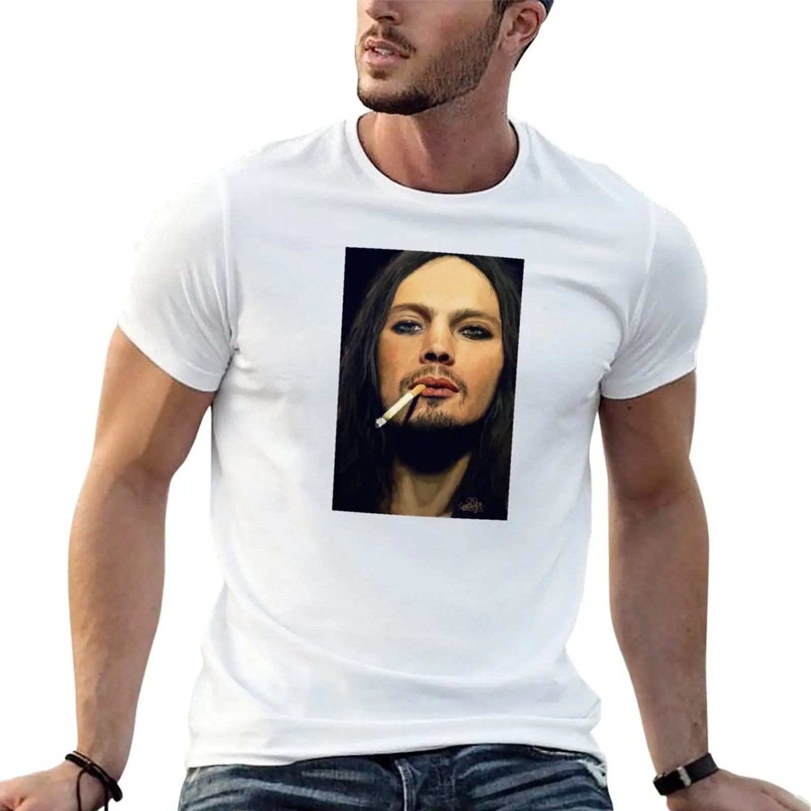 

Ville Valo drawing T-Shirt t shirt man casual g man t shirts for men T-Shirt