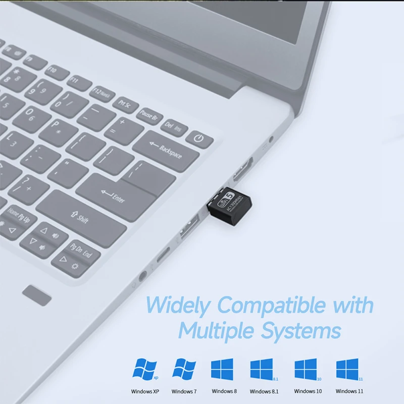 AC 1300Mbps 2.4/5.8GHz 듀얼 밴드 USB 와이파이 동글 어댑터 5G 유선 외부 무선 와이파이 5 네트워크 안테나 데스크탑 수신기