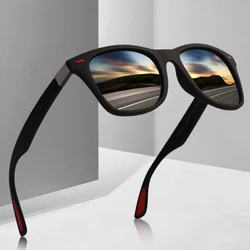 Fashion Polarization Brand Design Sunglasses Men Women Driving Fishing Square Frame Sun Glasses Male Goggle Gafas De Sol UV400