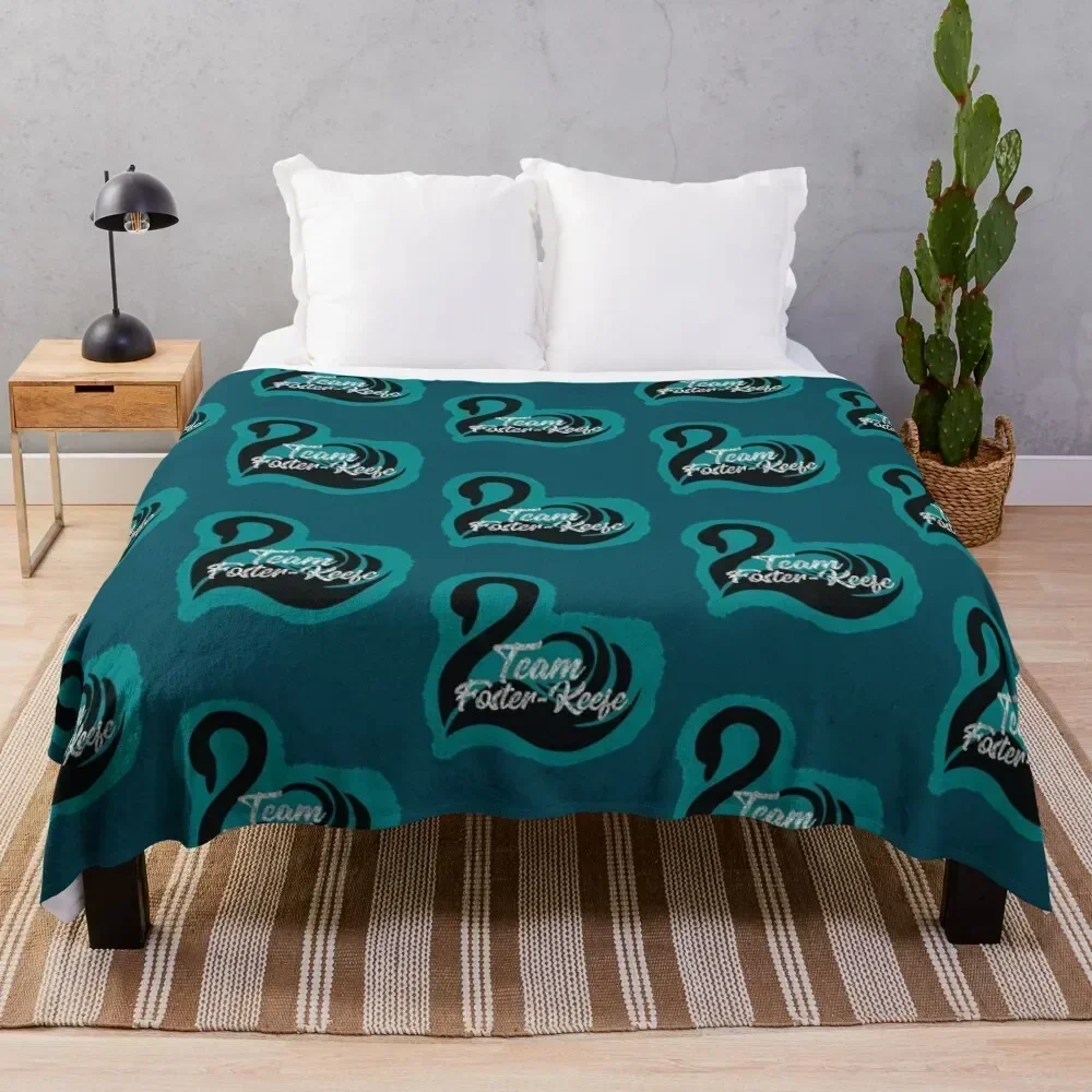 

Team Foster-Keefe Throw Blanket Flannels Soft Plaid Luxury Designer warm for winter Blankets