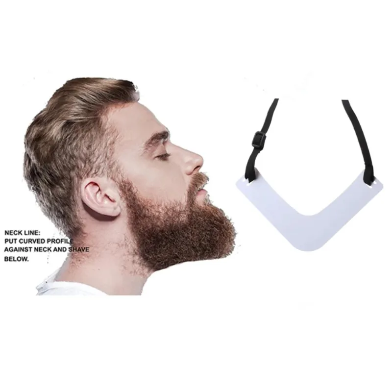 1PC Beard Shaper Neckline Guide The Ultimate Neckline Beard Shaping Template Beard Trimmer Tool Quick Easy Trimming Hands-free