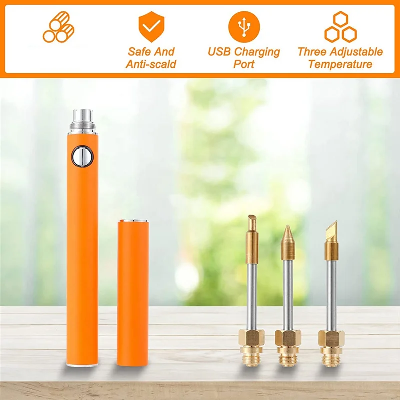 

PA-Soldering Iron Kit, Cordless Rapid Heating Electric Soldering Kit Iron Tips,for Circuit Board Computer Electronic