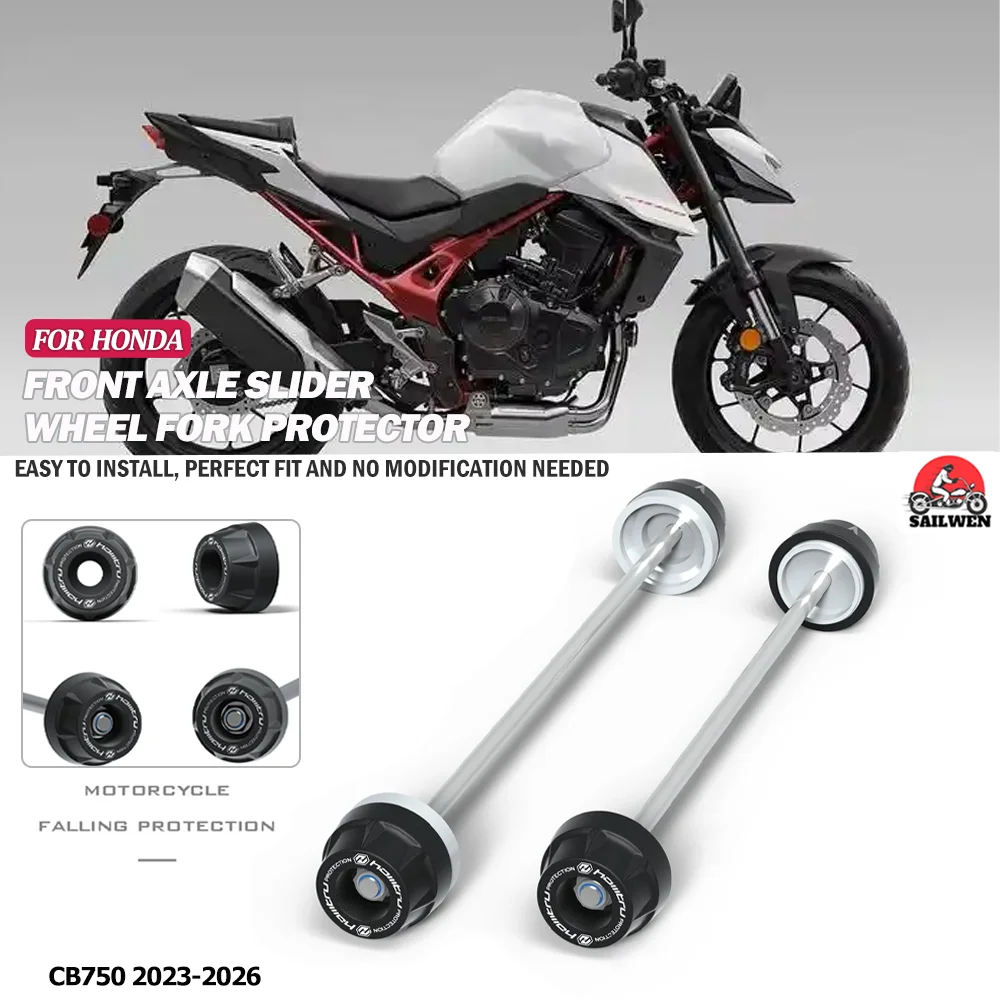 

НОВИНКА: Защита переднего и заднего колеса для HONDA CB750 2023-2026, защита оси переднего и заднего колеса от ударов