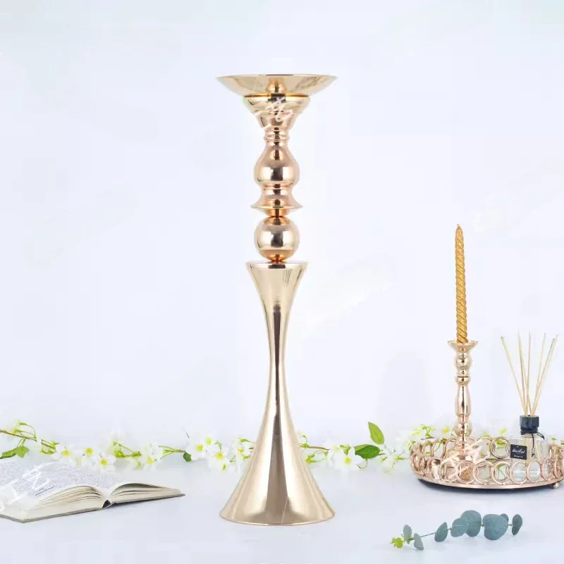 Wedding decoration props candlestick table flower stand western wedding scene decoration metal wrought iron table flower ware