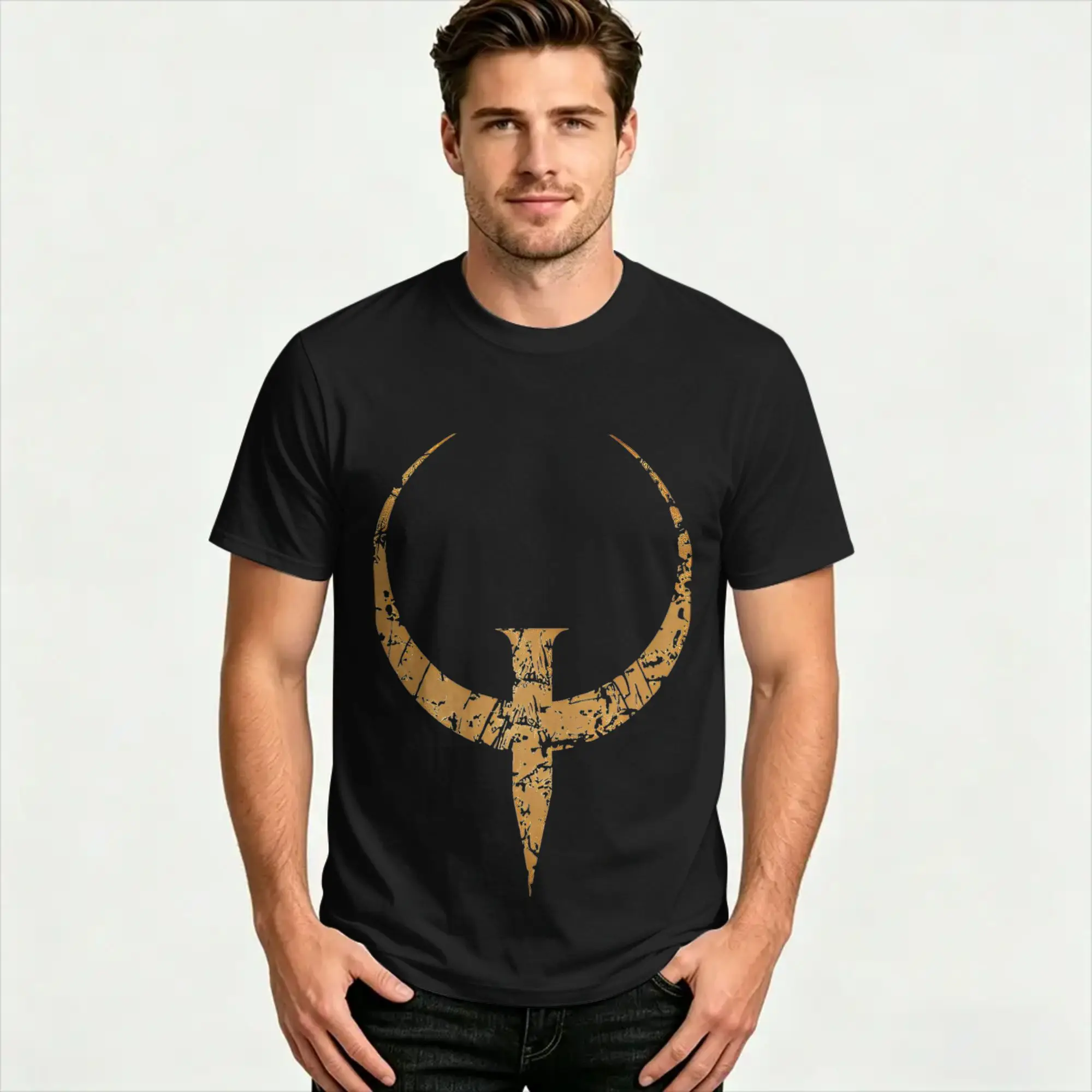 Couple T-Shirt Quake Bronze  Dooms T Shirts Fashion  Summer Tee Shirt Vintage Cotton Clothes Plus Size