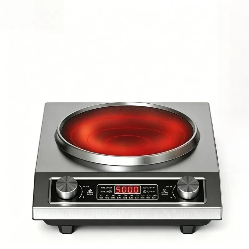 Concave induction cooker 5000 watts high power dual-use for home and business multi-functional cooking utensils