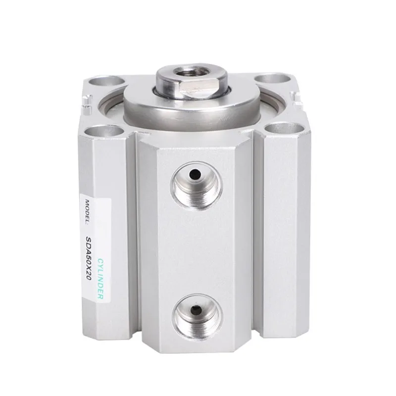 Air Cylinder SDA series Pneumatic Compact airtac type 16 20 25 32 40 50 63mm Bore to 5 10 15 20 25 30 35 40 45 50mm Stroke