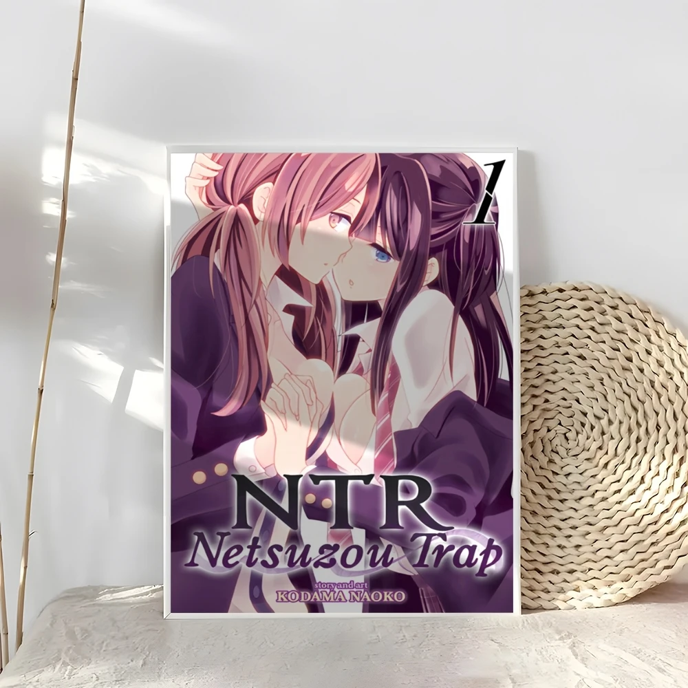GL Anime N-NTR Netsuzou T-Trap Poster Pegatinas de pared modernas y elegantes para decoración del hogar Sala de estar Arte de pared del dormitorio