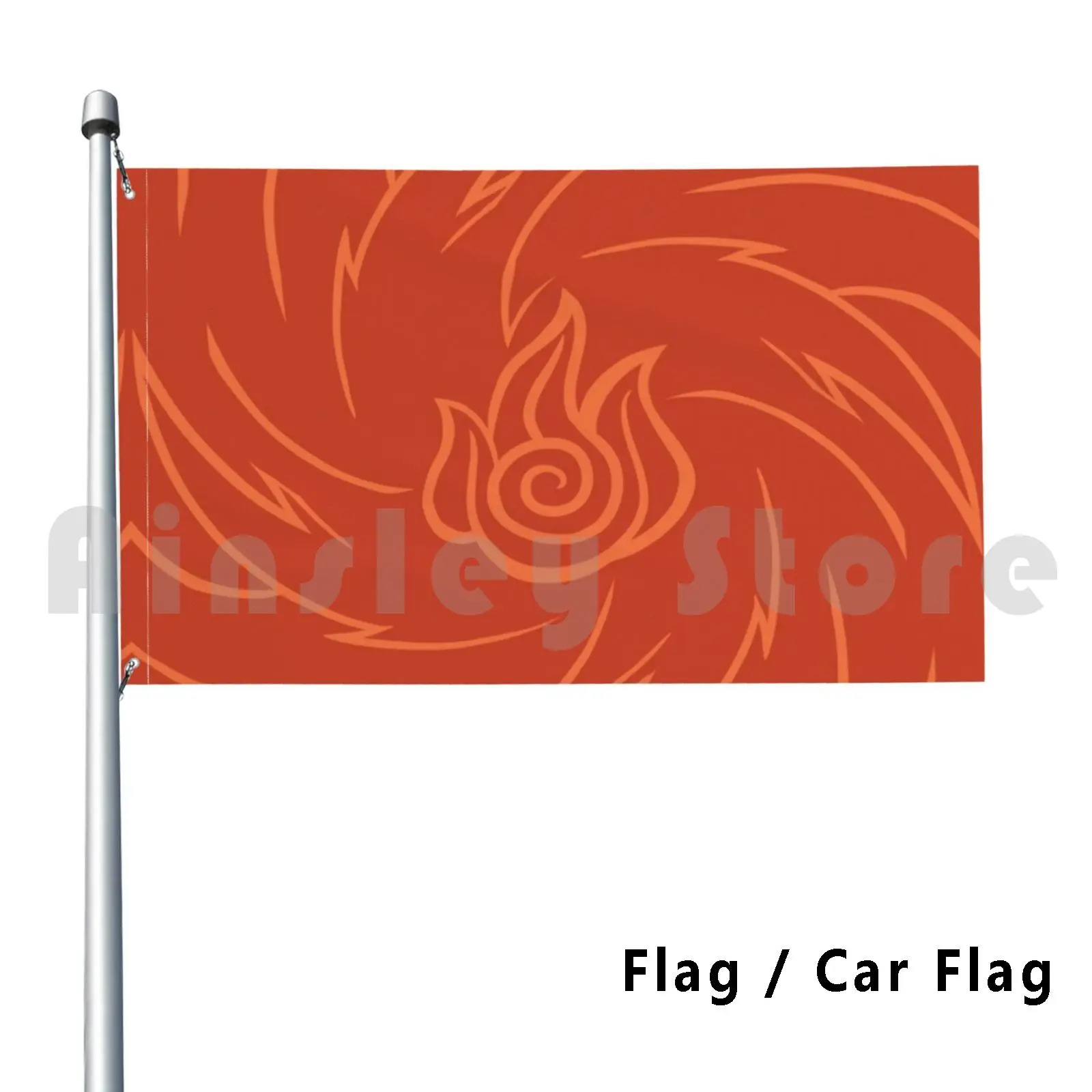 Flag Car Flag Minimalist Fire Red 883 The Last Airbender Tla Air Nomads Air Nomad Air Fire Nation