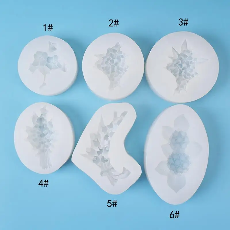 Flower Silicone Mold Resin Epoxy Candle Making DIY Craft Mould Osmanthus Lavender Sakura Hyacinth Car Freshener Plaster Soap