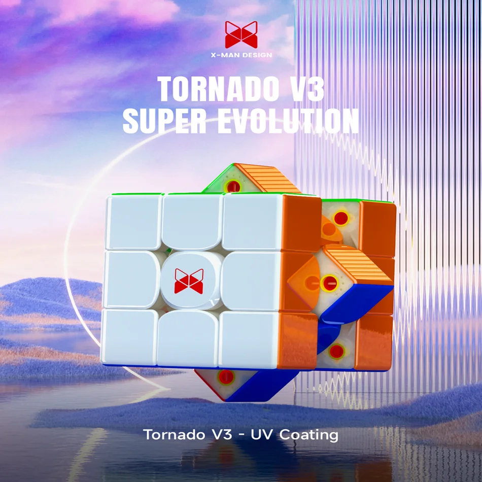 QiYi XMAN-Cube Magique Magnétique Professionnel, Puzzle de Vitesse, Jouet Original, Tornado V3 Pioneer UV 3x3x3 Maglev