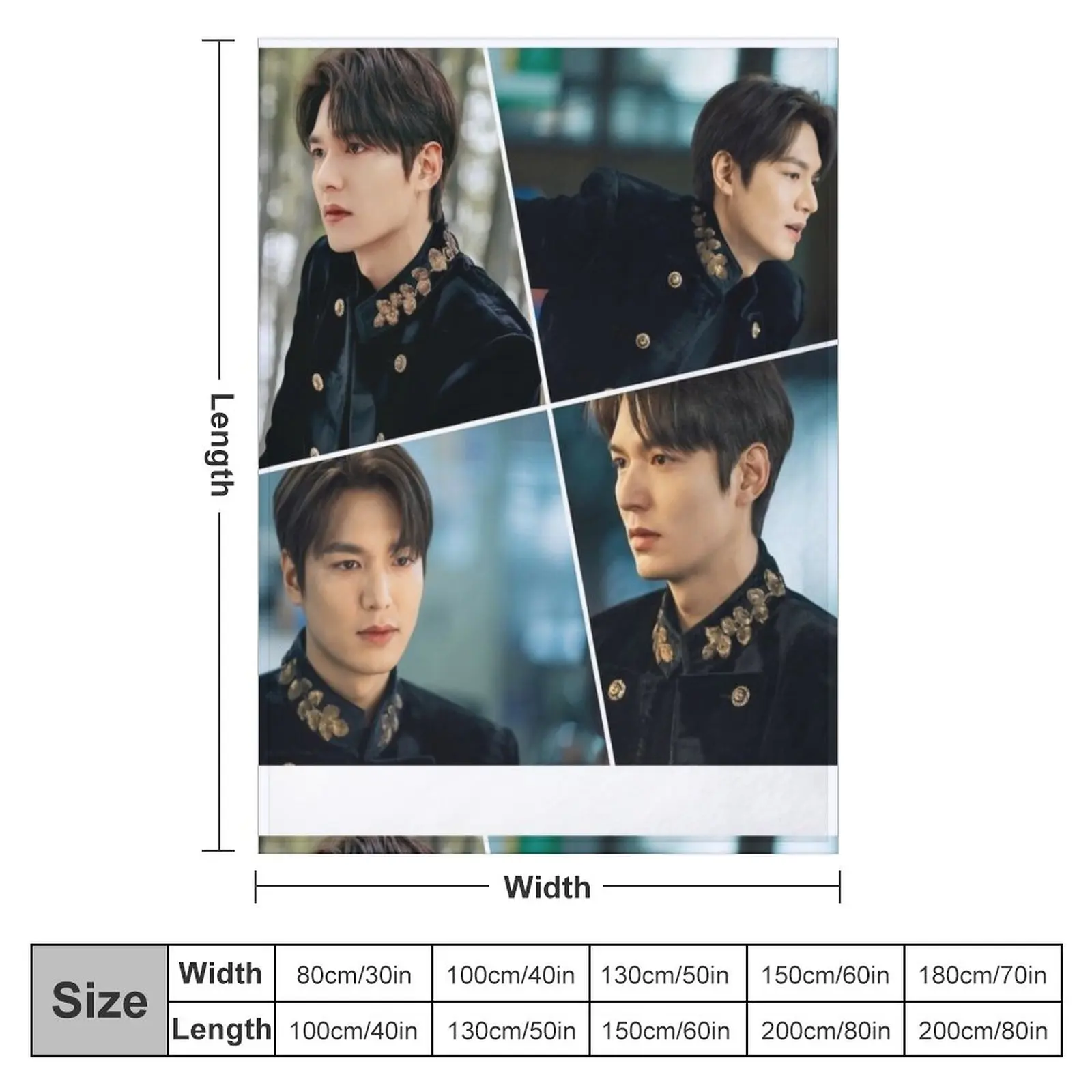 Lee Min Ho The King Handsome Collage Throw Blanket Decorative Throw Blanket Loose Blanket