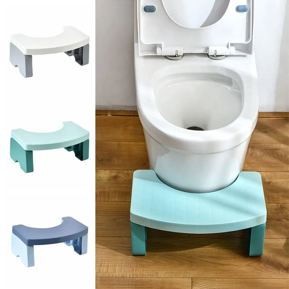 

Portable Toilet Stool detachable Plastic Bathroom Foot Stool Anti Curling Leg Space-Saving Children's Toilet Stool for Adult Men