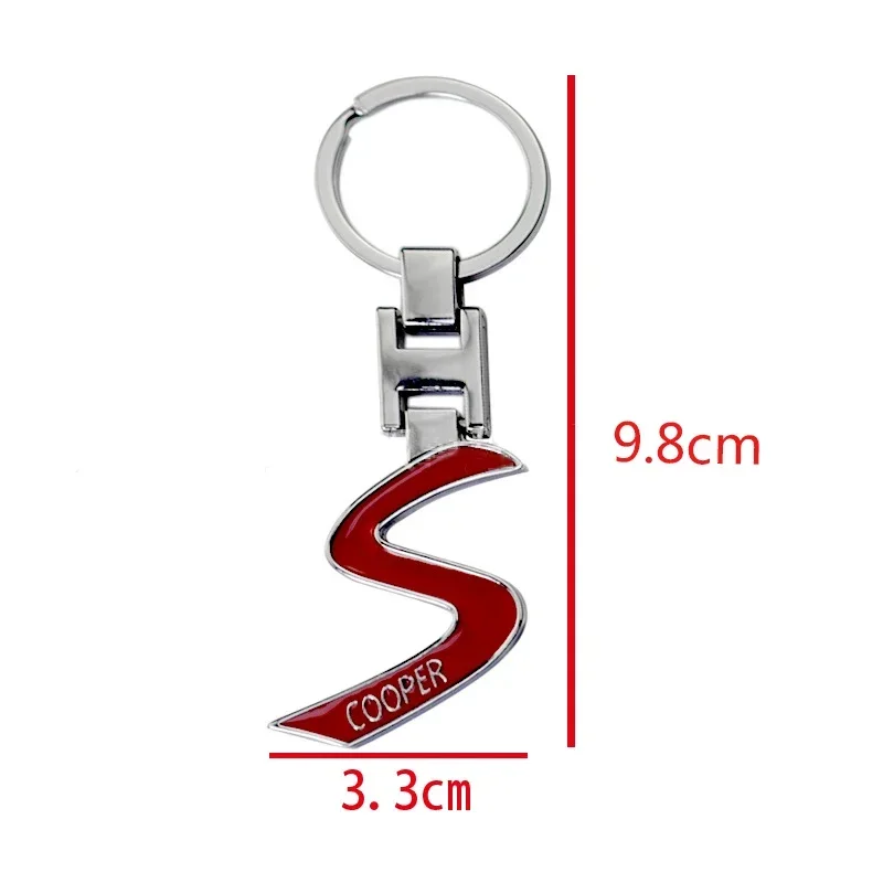 Alloy Car Key Chain for S Logo MINI Coopers Countryman Clubman Cabrio Paceman S R57 Car Key Ring Key Accessories